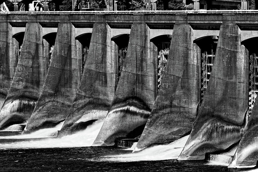 Spillway -- Bonneville Lock and Dam on the Columbia River, Oregon Photograph by Darin Volpe