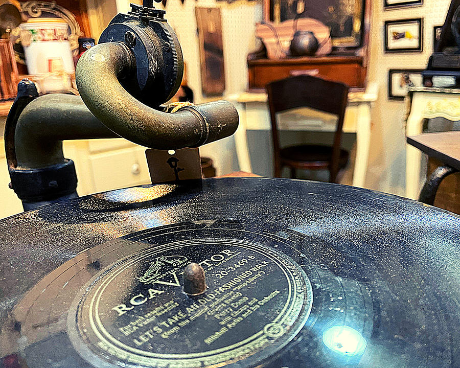 Spin a Tune on the Phonograph Photograph by Lee Darnell