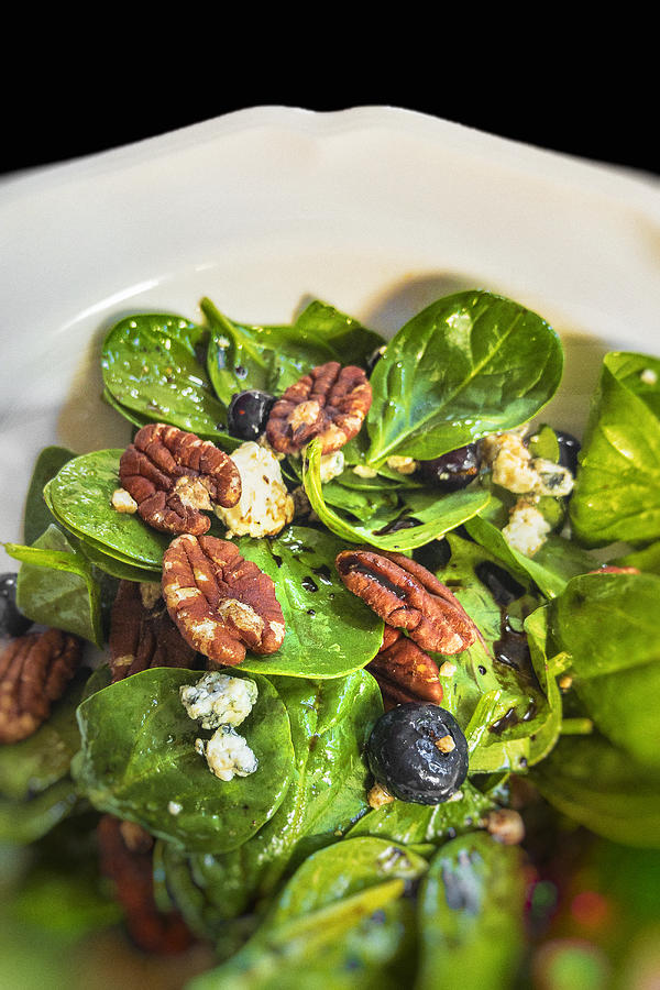 Spinach Salad Photograph by Rob Castro