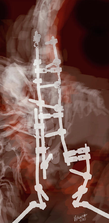 Spinal Prosthesis, Study 7 Digital Art by Veronica Huacuja