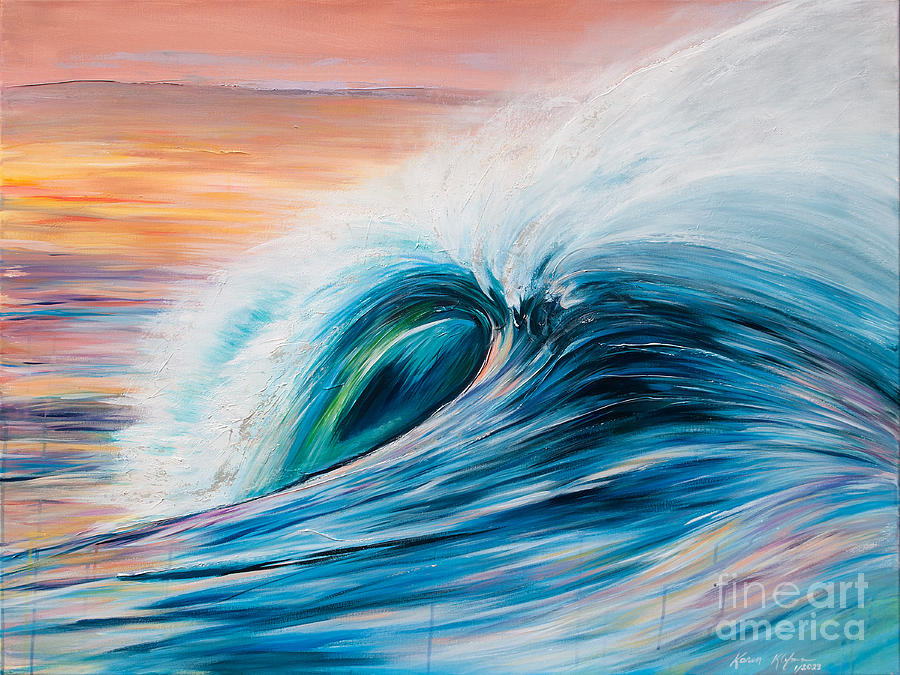 Spindrift Painting by Karen Klefman - Fine Art America