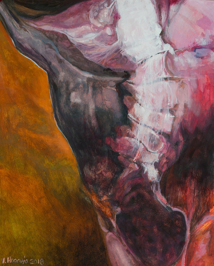 Spine Study 18 Painting by Veronica Huacuja