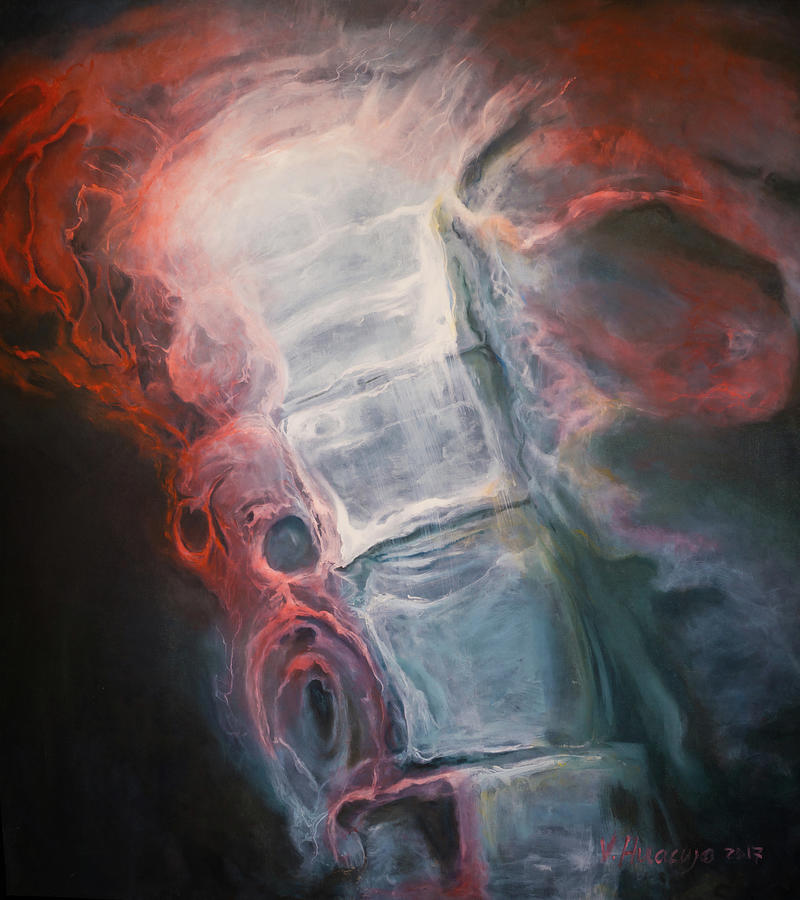 Spine Study 72  Painting by Veronica Huacuja