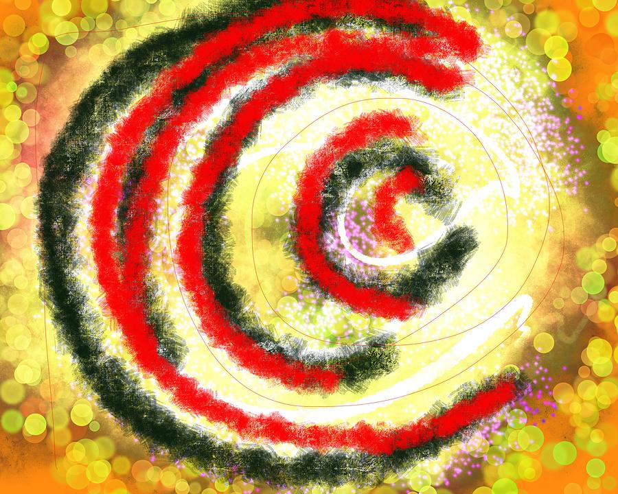 Spinning Out of Control Digital Art by Susan Fielder