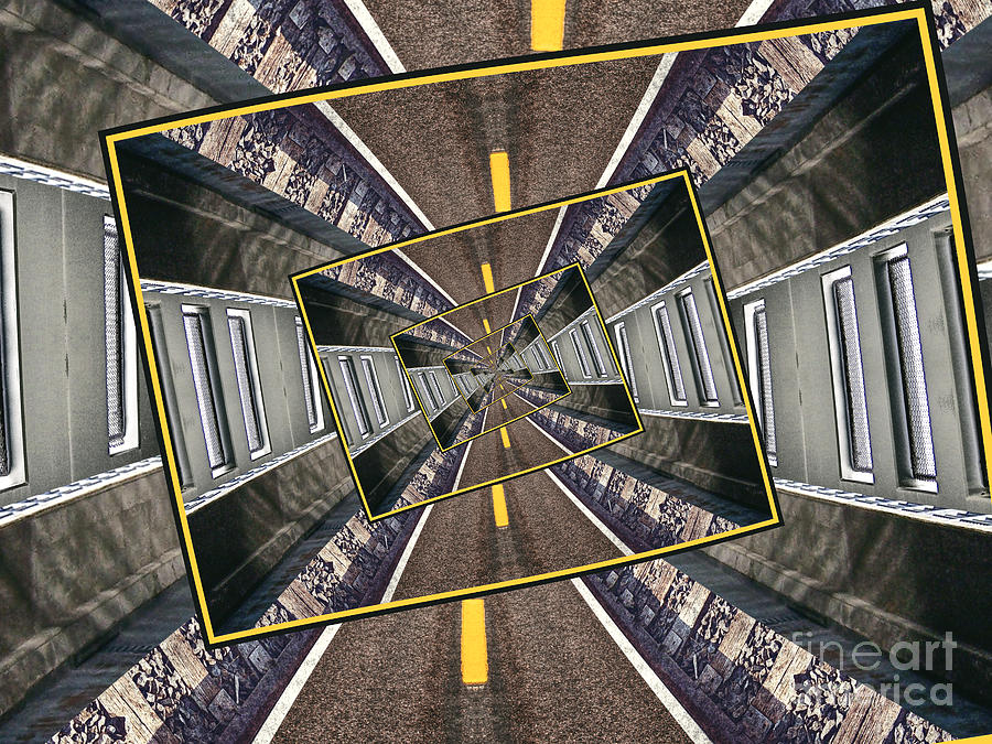 Spinning Tunnel Digital Art by Phil Perkins