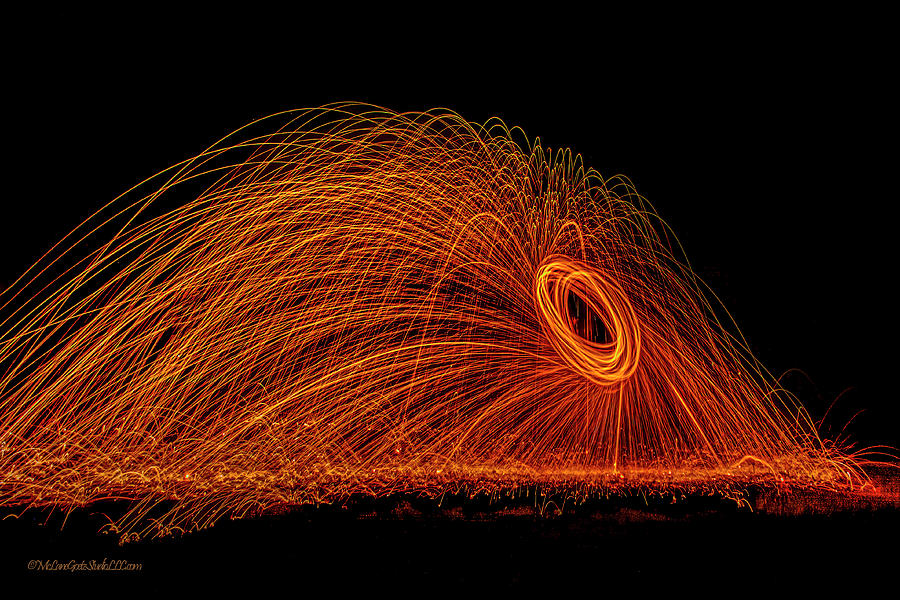 Spinning Wool Sparks Photograph by LeeAnn McLaneGoetz McLaneGoetzStudioLLCcom