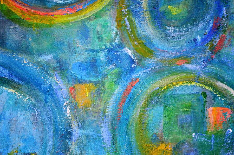 Spinoff to Infinity and Beyond - Detail Three Painting by Marla McPherson