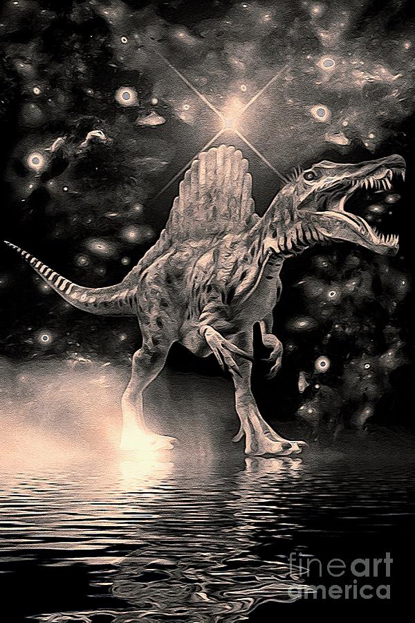 Spinosaurus Dinosaur Digital Artwork 01 Digital Art by Douglas Brown