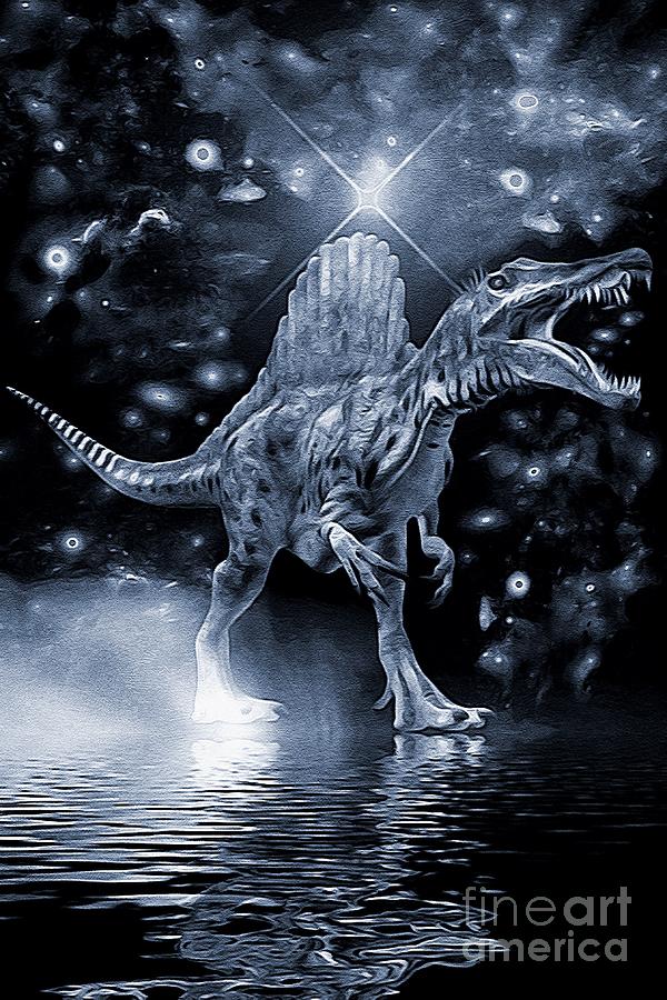 Spinosaurus Dinosaur Digital Artwork 02 Digital Art by Douglas Brown