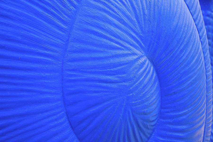 Spiral Blue Abstract Photograph by Laurel Powell