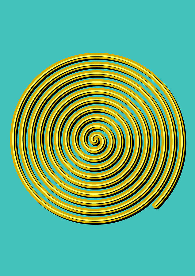 Spiral Color Study 45 Digital Art by Joao Alves
