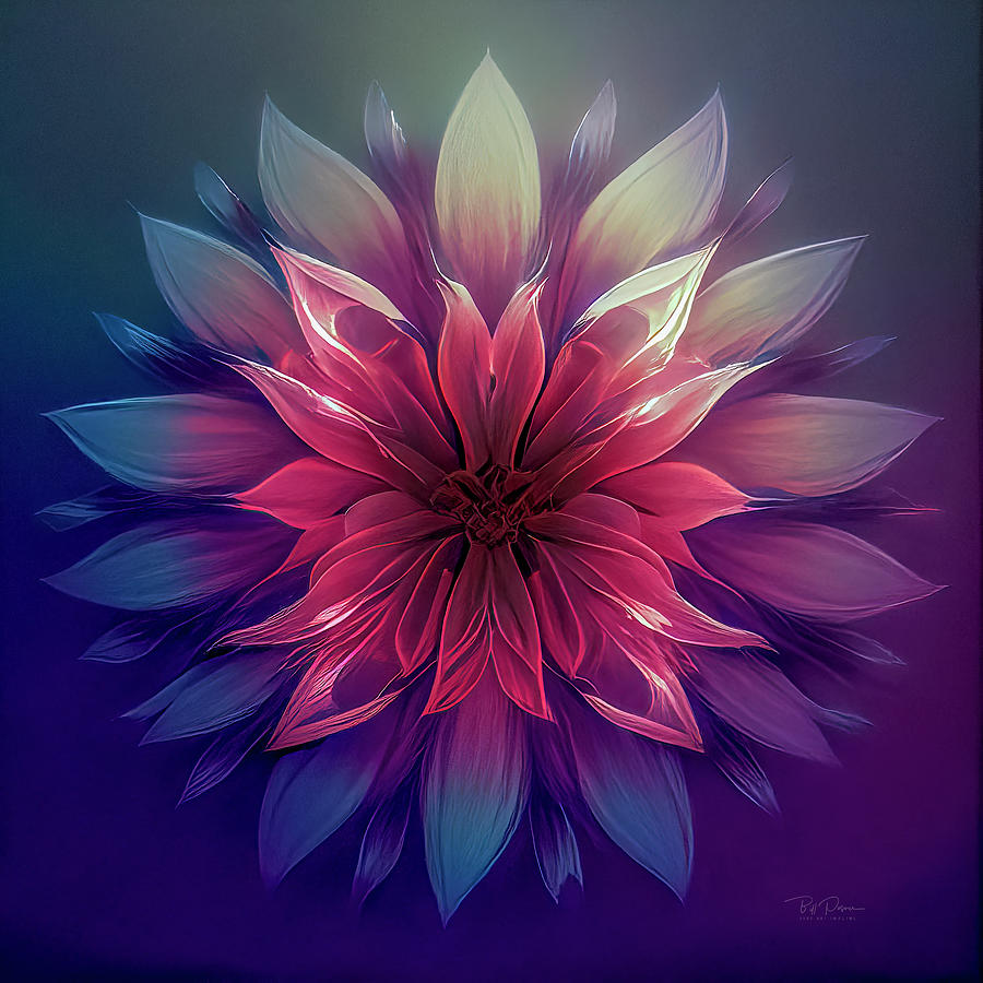 Spiral Flower Digital Art by Bill Posner