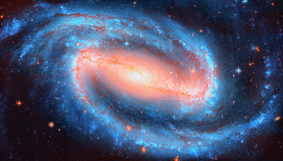 Interstellar Photograph - Spiral Galaxy by Mango Art