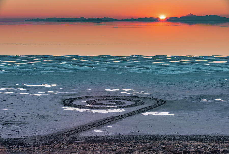 Spiral Jetty, Great Salt Lake, Utah Photograph by Abbie Matthews