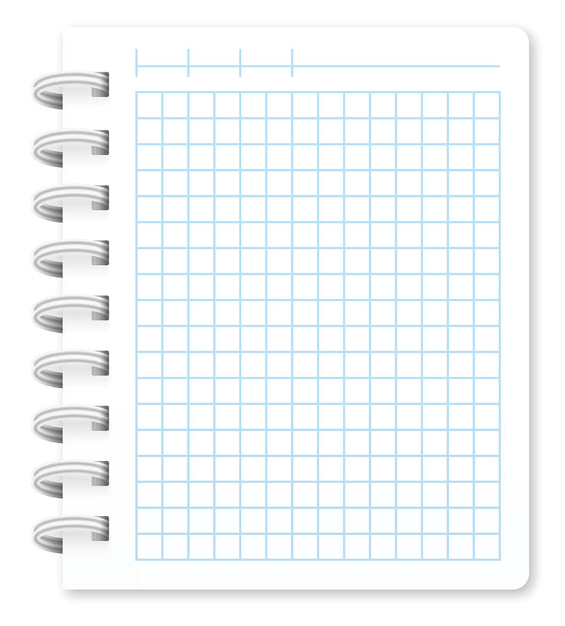 Spiral Notepad with Copy Space Drawing by Filo