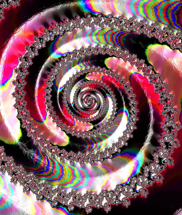 Spiral Spectrum Digital Art by Vickie Fiveash