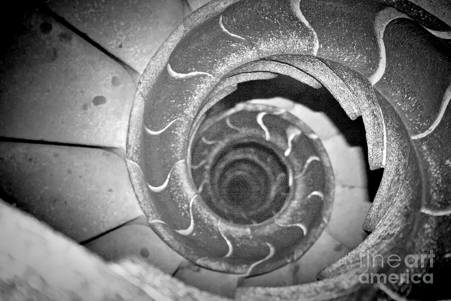 Spiral Staircase by Antoni Gaudi in Barcelona Spain Photograph by Stefano Senise