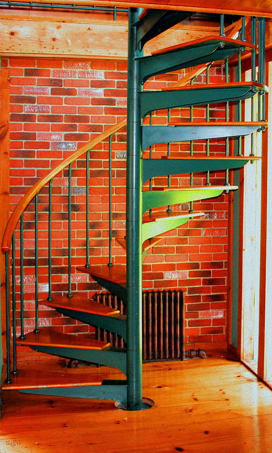 Spiral Staircase Digital Art by Cliff Wilson