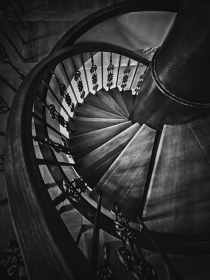 Abstract Photograph - Spiral Staircase by PsychoShadow ART