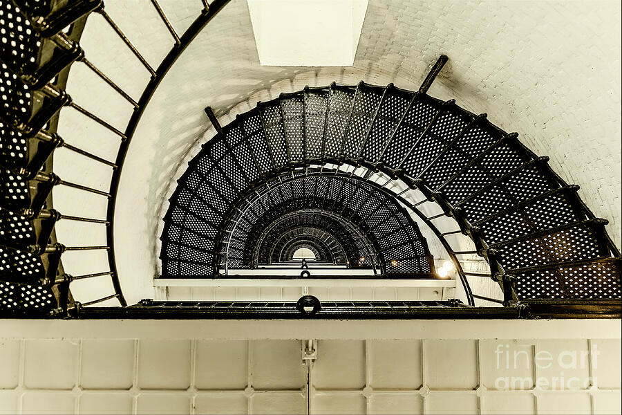 Spiral Stairs of the St Augustine Light Photograph by Nick Zelinsky Jr Spiral Stairs of the St Augustine Light Photograph by Nick Zelinsky Jr