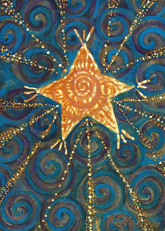 Spiral Star Painting by Rebecca Cohen - Fine Art America