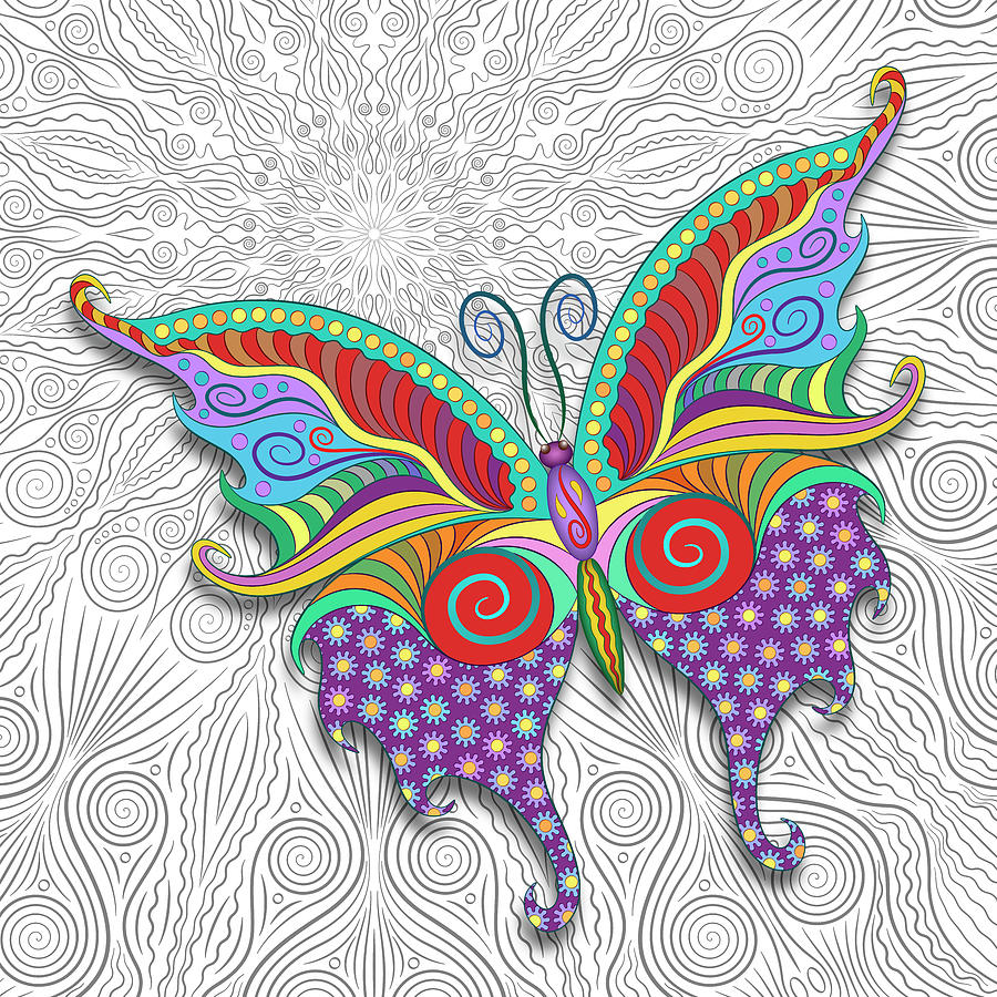Spiraletta Fluttertail Digital Art by Becky Titus