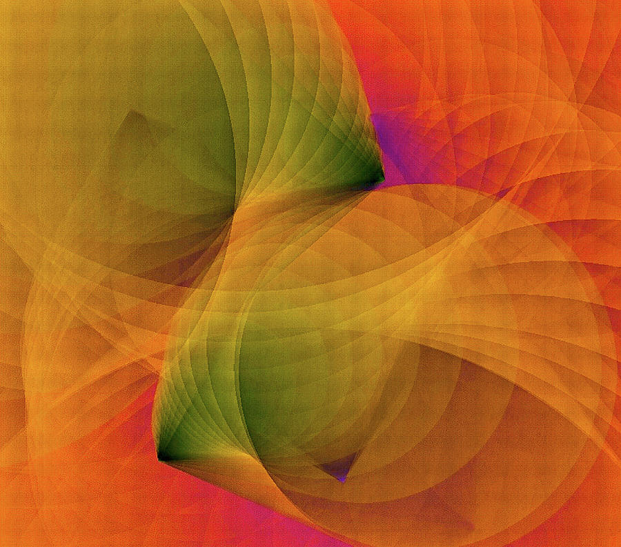 Spiraling Insight with Complicated Continuation Digital Art by Susan Maxwell Schmidt