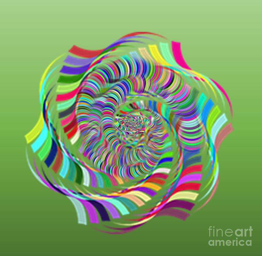 Spiraling Kaleidoscope Digital Art