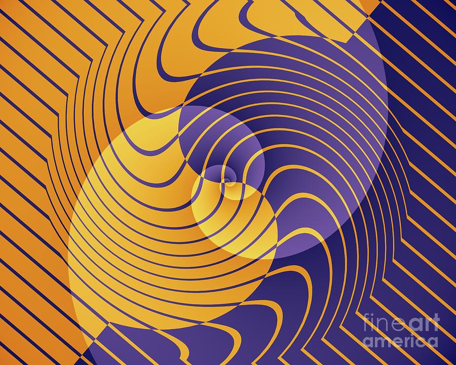 Spirals And Curves Abstract - 7 Digital Art by Philip Preston