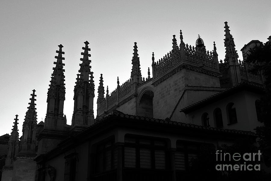 Spires On Granada Cathedral Photograph