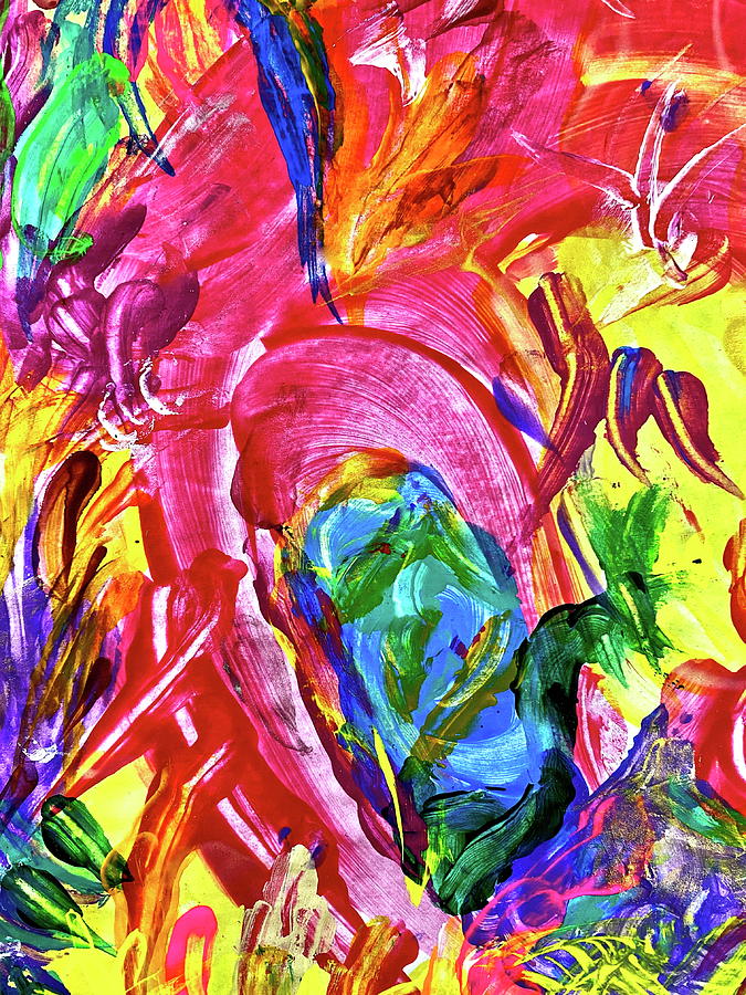 Abstract Painting - Spirit 6 by Steven Mana Trink Abstract Painting - Spirit 6 by Steven Mana Trink