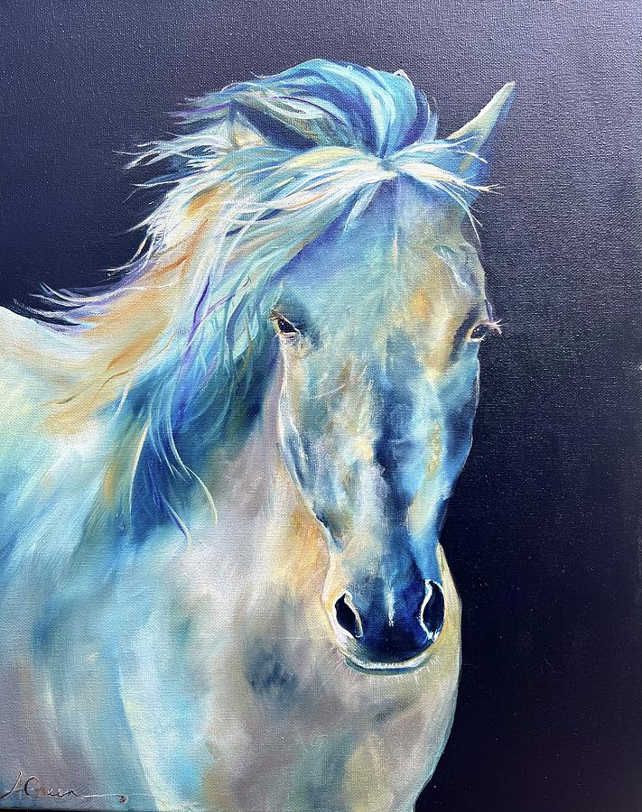 The Horse Named Revelation Painting by Amy Green