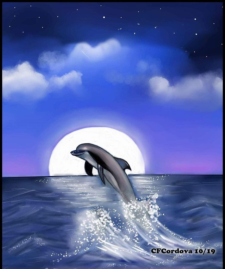 Spirit Animal Collection-Dolphin Digital Art by Carmen Cordova