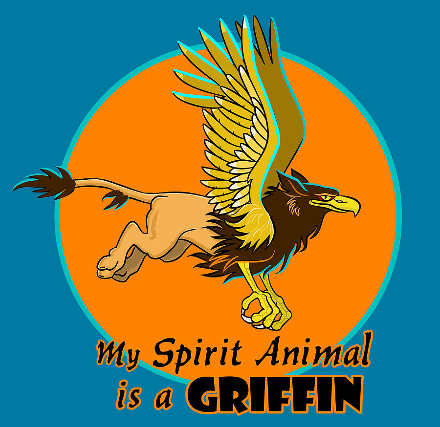 Spirit Animal Griffin Mixed Media by J L Meadows