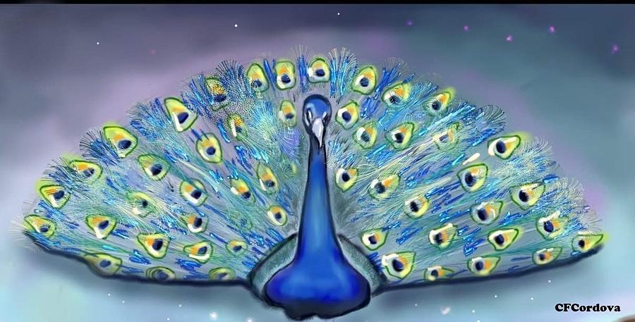 Spirit Animal -Peacock Digital Art by Carmen Cordova