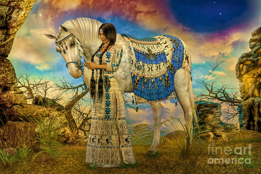 Spirit horse 2 Digital Art by Shadowlea Is
