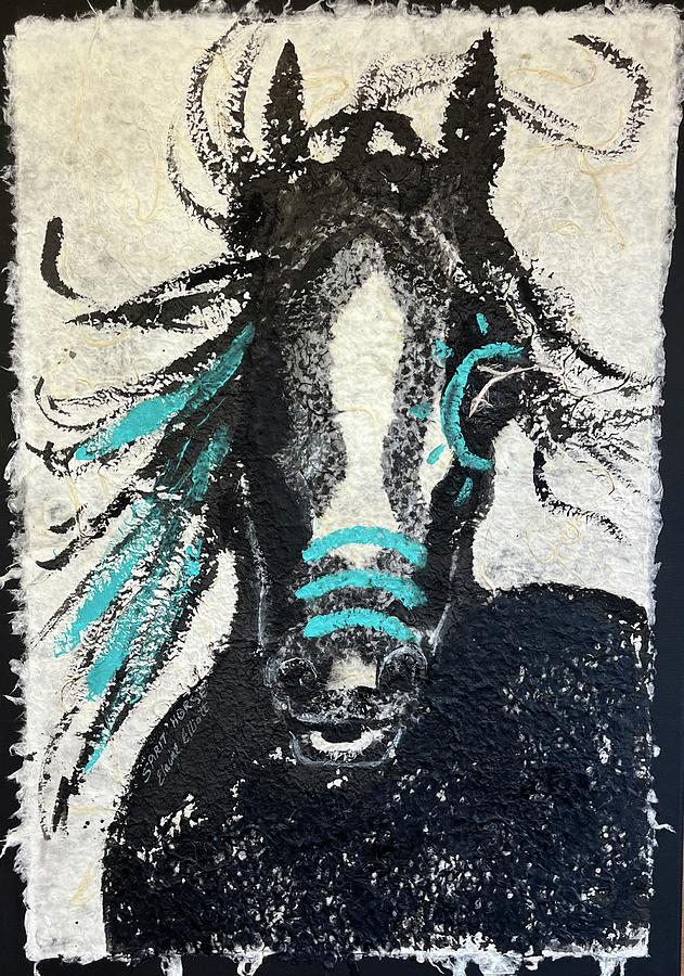 Spirit Horse Painting by Elaine Elliott