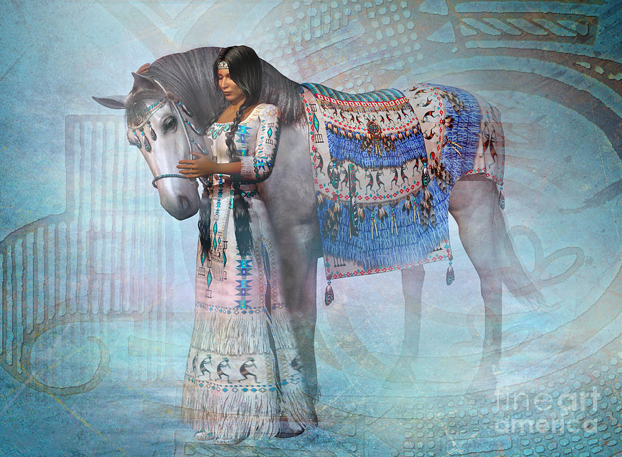 Fantasy Digital Art - SPIRIT Horse  x by Shadowlea Is
