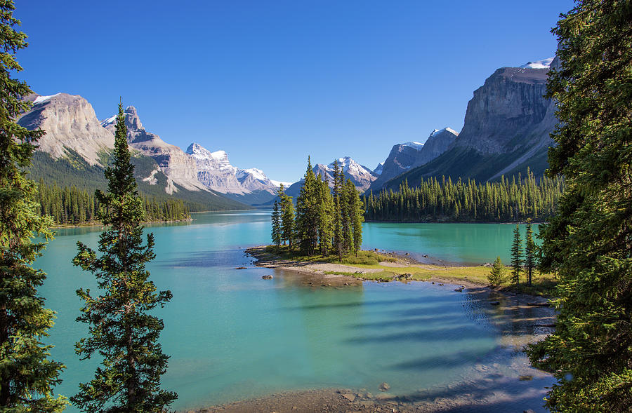 Spirit Island in Jasper NP Canada #2 Photograph by Jim Schwabel - Fine ...