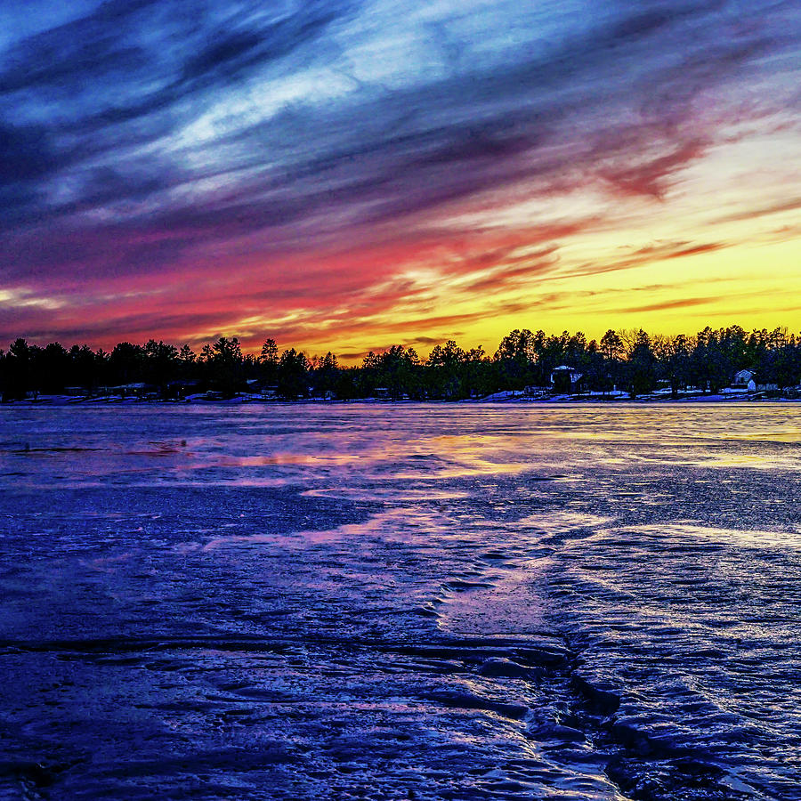 Spirit Lake Sunset Photograph by David Ralph Johnson
