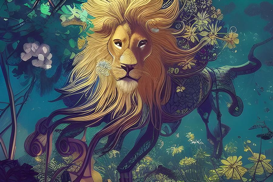 Spirit Lion Digital Art by Beverly Read