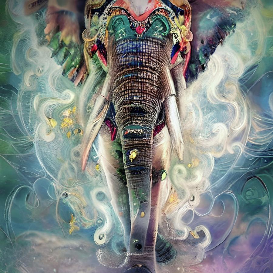 Elephant Spirit Of An African Elephant Painting By Isabella Zietsman   Spirit Of An African Elephant Isabella Zietsman 