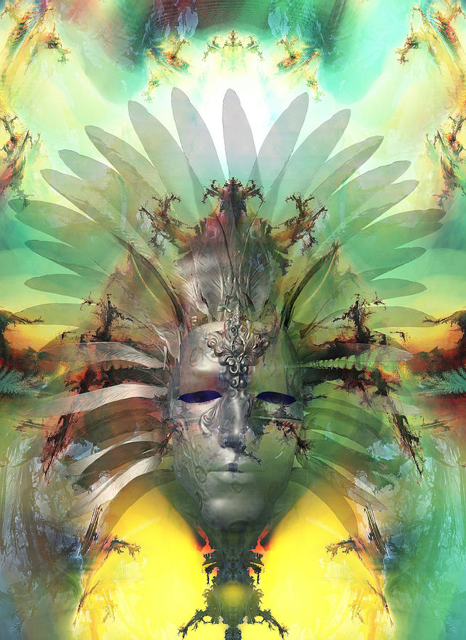 Spirit of an Aztec King Digital Art by Richard Hopkinson