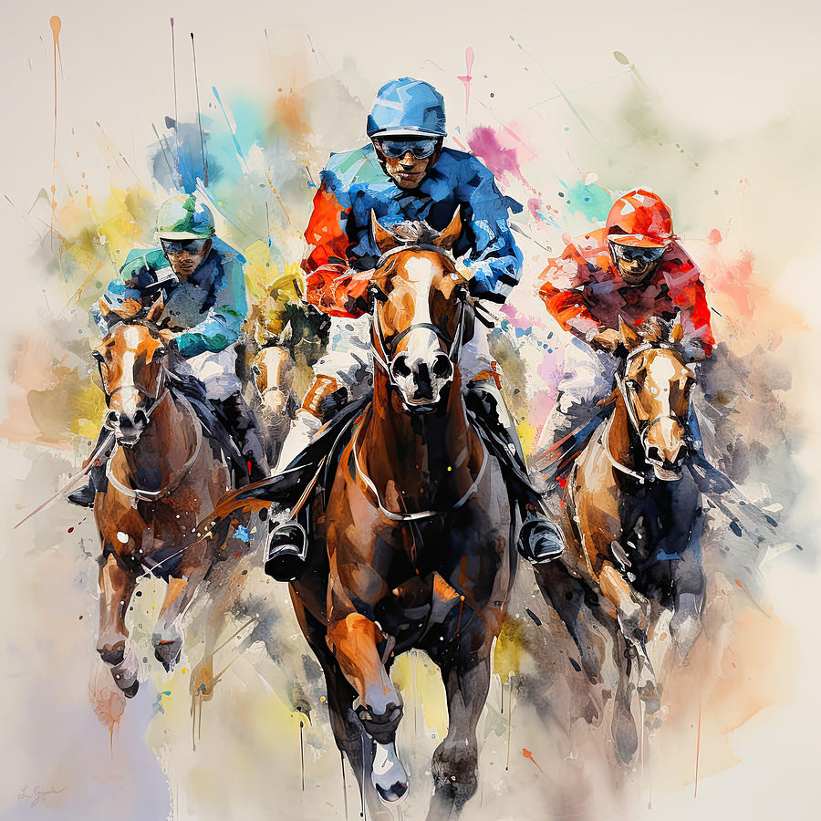 Spirit of Competition Painting by Lourry Legarde