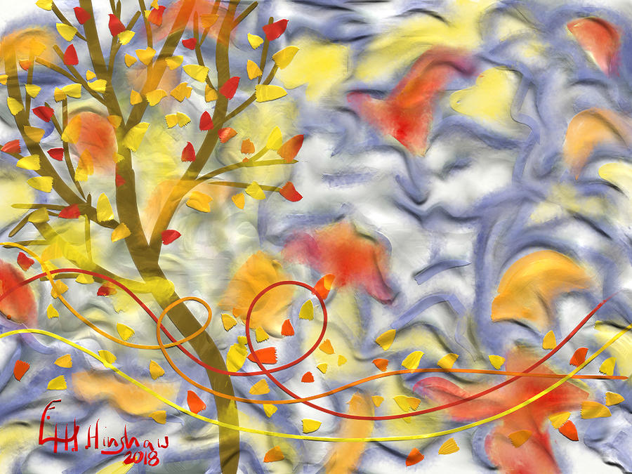 Spirit of Fall Painting by Lisa Hinshaw