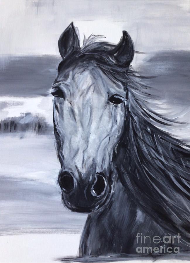 Spirit of horse Painting by Susanna Schorr