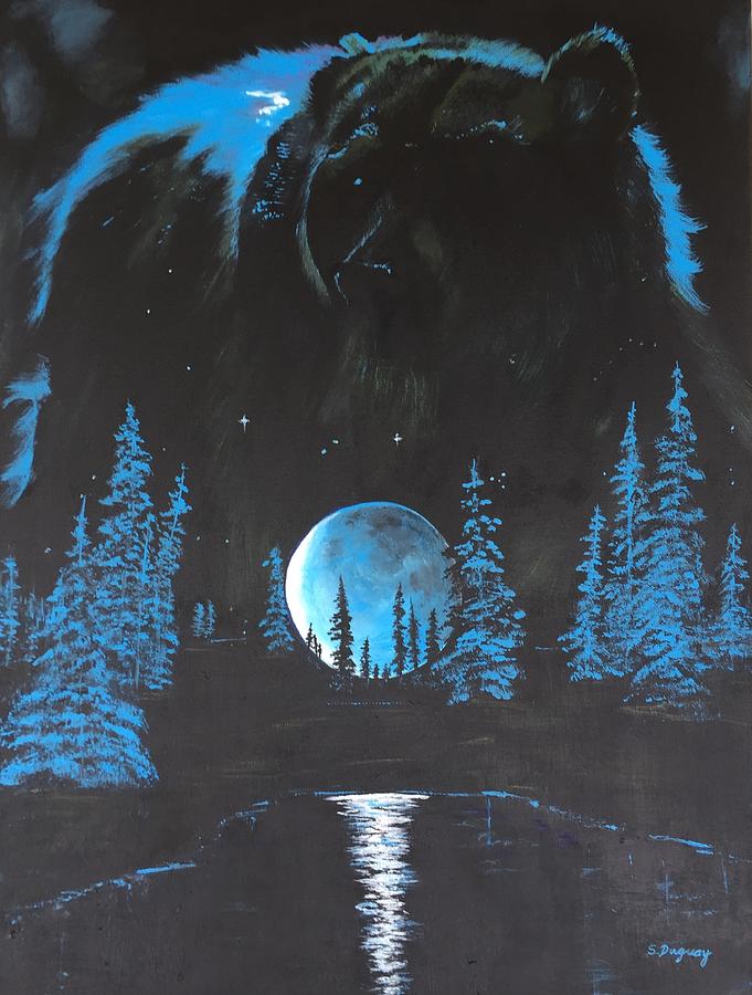 Spirit of Kelowna aka Grizzly Painting by Sharon Duguay