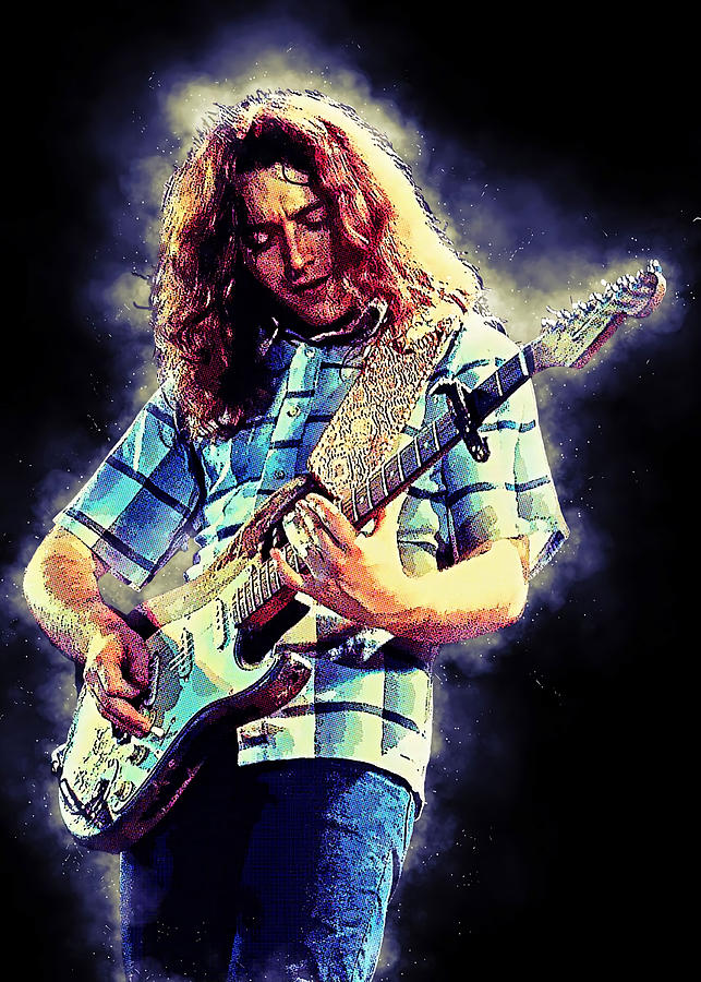 Seasons Painting - Spirit of Rory Gallagher   Poster by Maisie Owen