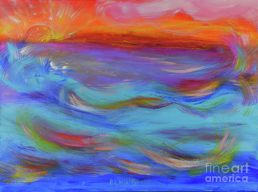 Abstract Painting - Spirit of the Sea Painting by Robyn King