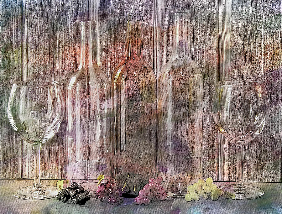 Spirit Of The Wine Digital Wine Art Photograph
